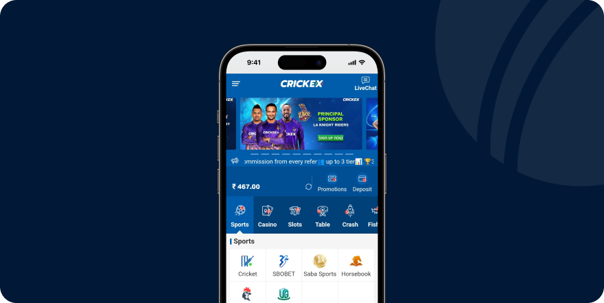 Crickex Mobile App