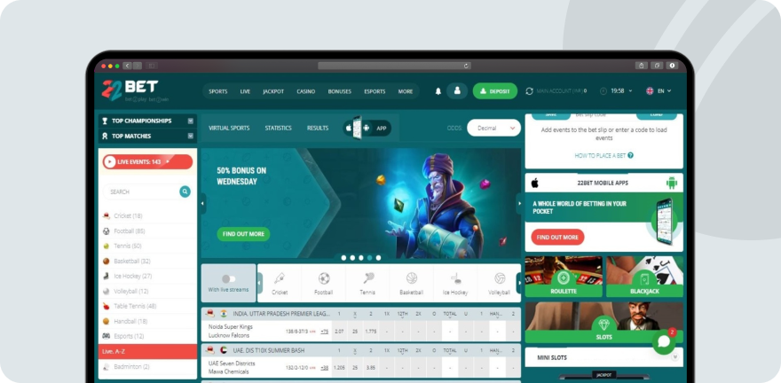 22Bet Withdrawal time in india